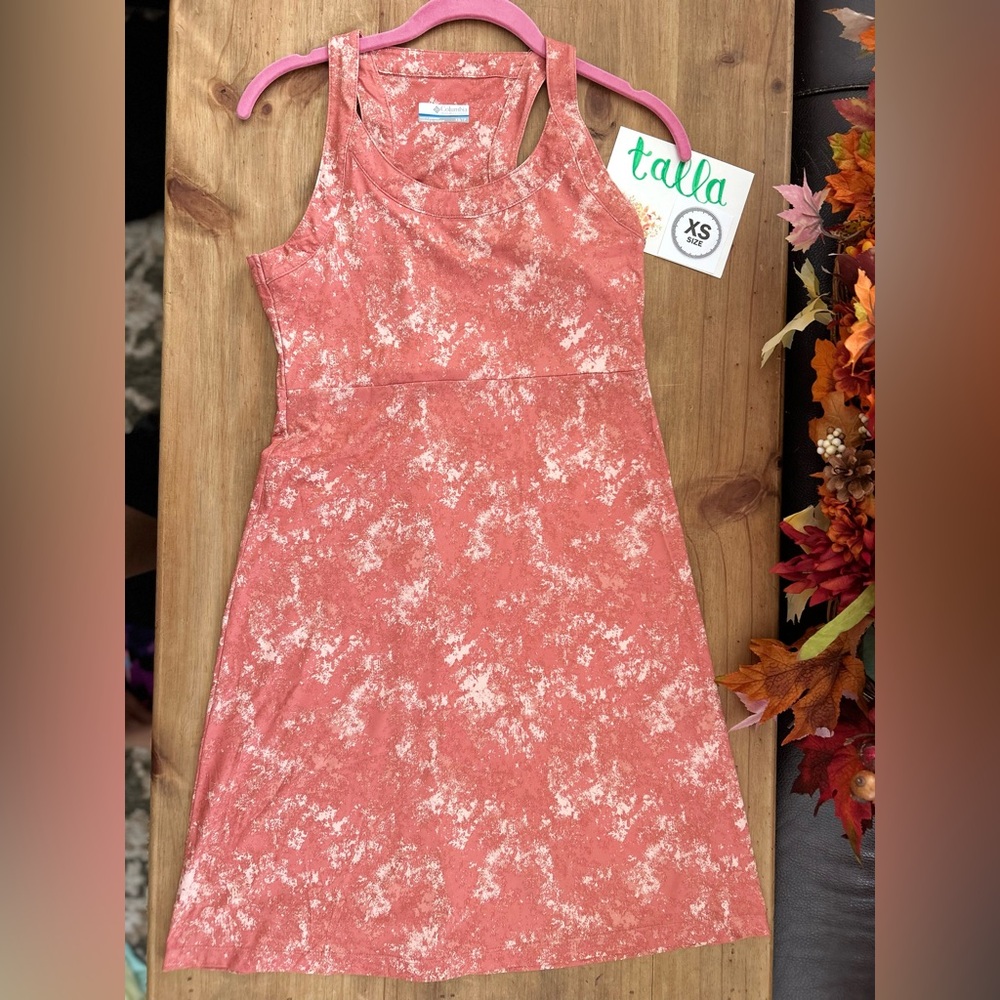 Columbia Coral Patterned Sleeveless Dress